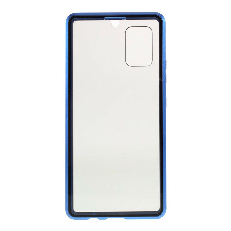 Cover Samsung Galaxy A51 5G Vetro Temperato Anteriore E Posteriore E Metallo