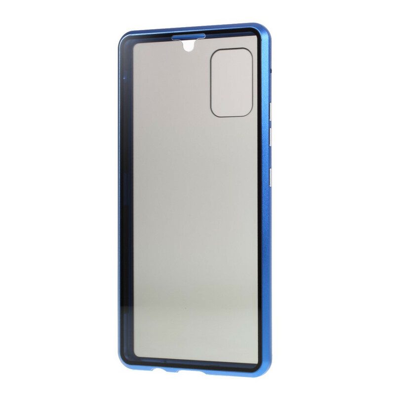 Cover Samsung Galaxy A51 5G Vetro Temperato Anteriore E Posteriore E Metallo
