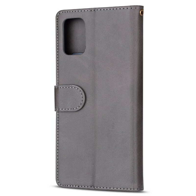 Custodia in pelle Samsung Galaxy A51 5G Borsa Con Cordino