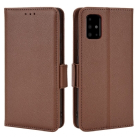 Custodia in pelle Samsung Galaxy A51 5G Folio Cover Flap Doppio Nuovi Colori