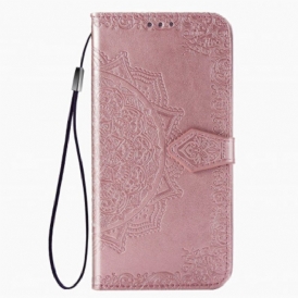 Custodia in pelle Samsung Galaxy A51 5G Mandala Medioevo