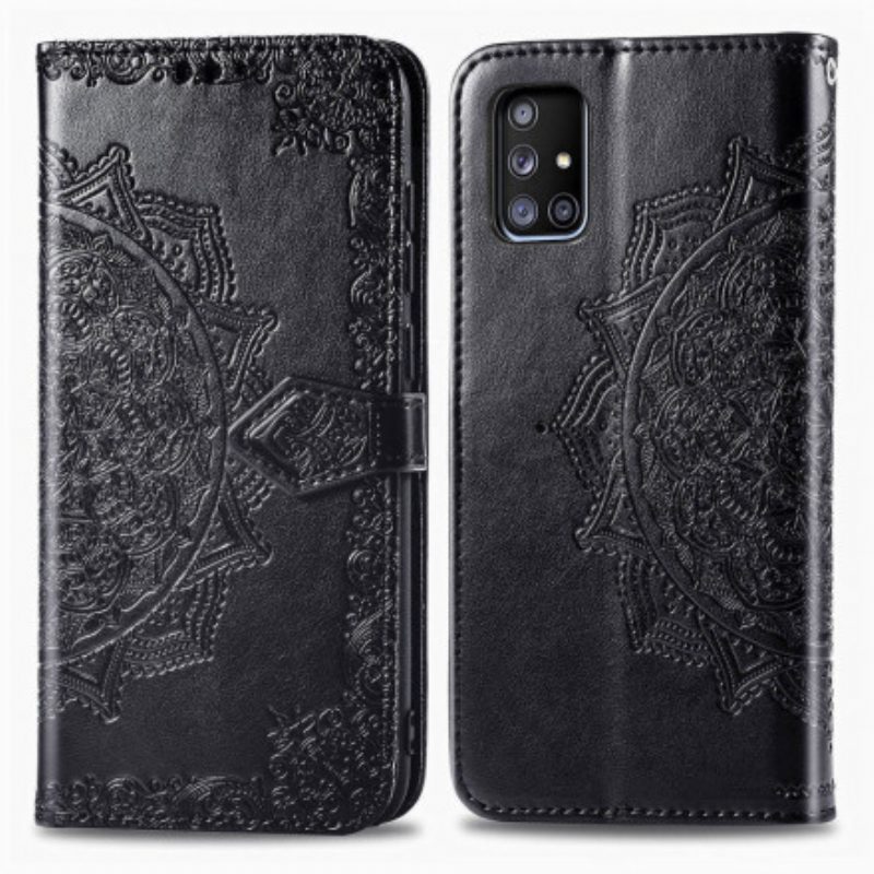 Custodia in pelle Samsung Galaxy A51 5G Mandala Medioevo