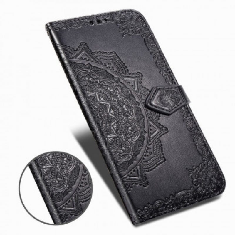 Custodia in pelle Samsung Galaxy A51 5G Mandala Medioevo