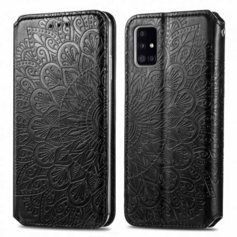 Folio Cover Samsung Galaxy A51 5G Custodia in pelle Mandala