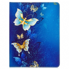 Custodia in pelle iPad Pro 12.9" (2020) Motivo Stampato Farfalle