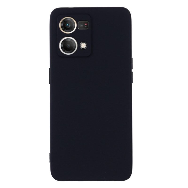 Cover Oppo Reno 7 Silicone Liquido Con Cordino
