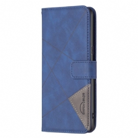 Custodia in pelle Oppo Reno 7 Binfen Color Styling In Pelle