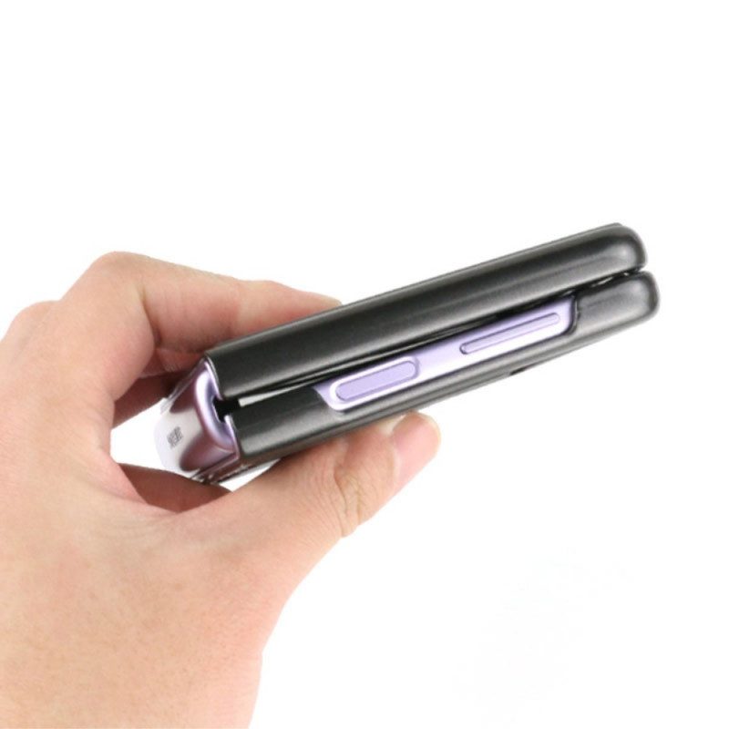 Folio Cover Samsung Galaxy Z Flip 3 5G Custodia in pelle Disegno Della Valigia