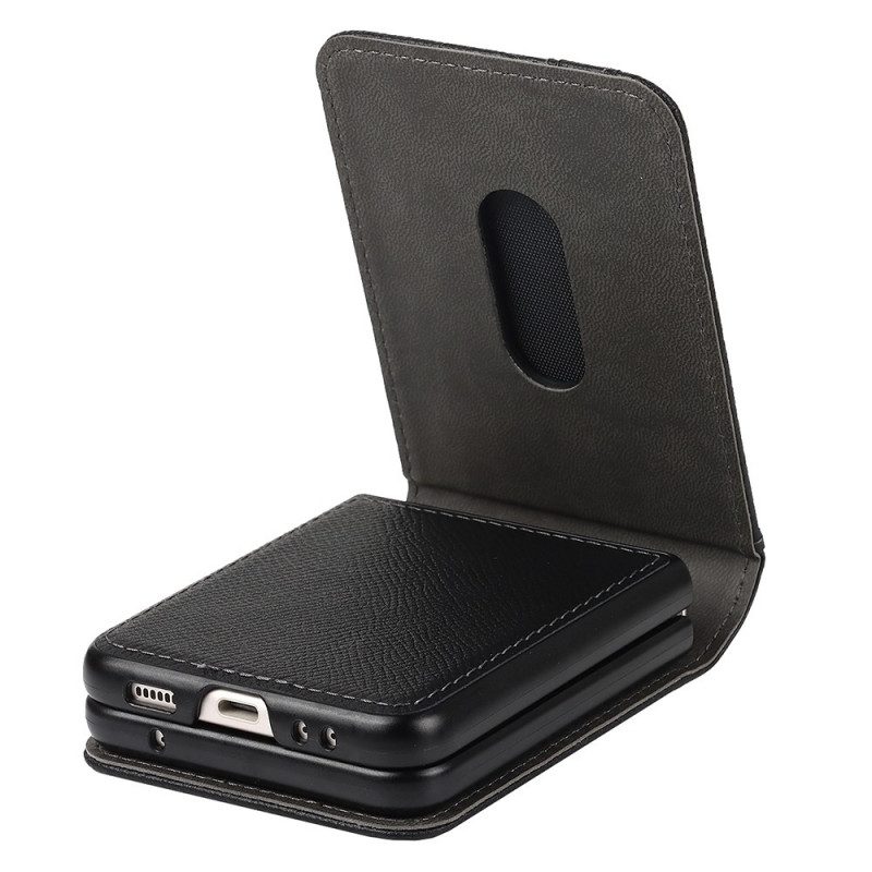 Folio Cover Samsung Galaxy Z Flip 3 5G Custodia in pelle Multifunzionale