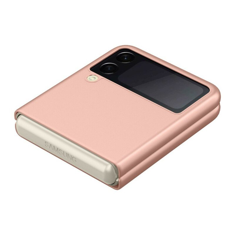Folio Cover Samsung Galaxy Z Flip 3 5G Custodia in pelle Sensazione Della Pelle