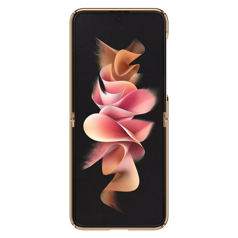 Folio Cover Samsung Galaxy Z Flip 3 5G Custodia in pelle Stile Marmo