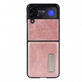 Folio Cover Samsung Galaxy Z Flip 3 5G Custodia in pelle Supporto In Pelle Stile