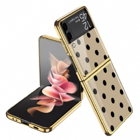 Folio Cover Samsung Galaxy Z Flip 3 5G Custodia in pelle Vetro Temperato Gkk Peso