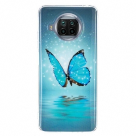 Cover Xiaomi Mi 10T Lite Farfalla Blu Neon