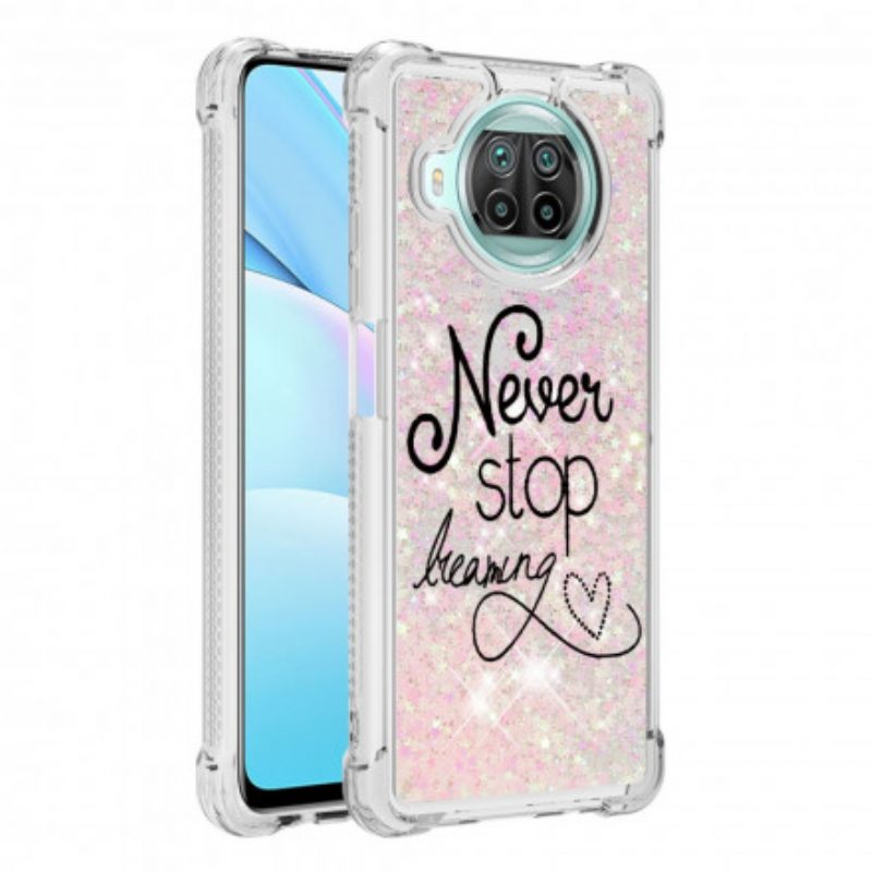 Cover Xiaomi Mi 10T Lite Non Smettere Mai Di Sognare Glitter
