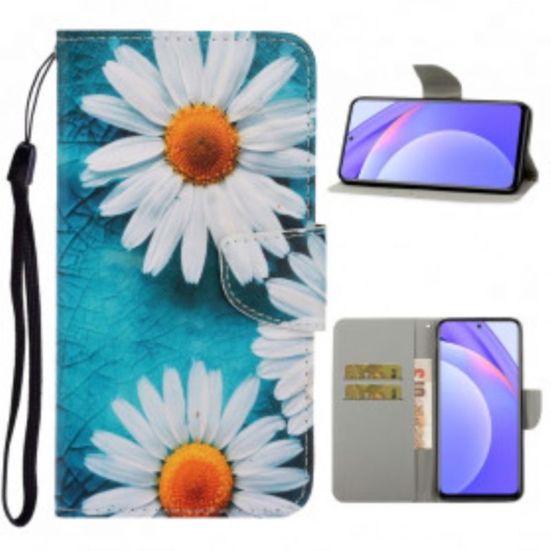 Custodia A Portafoglio Xiaomi Mi 10T Lite Margherite Perizoma