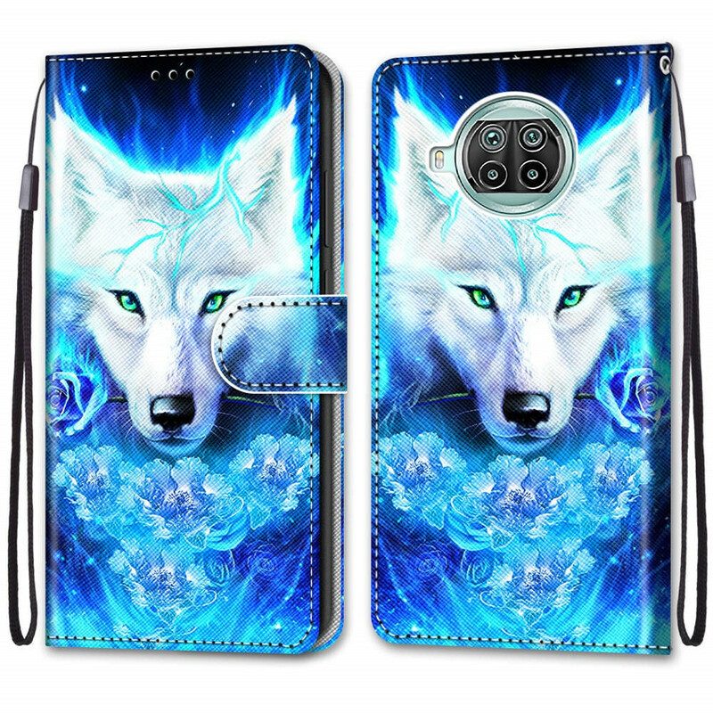 Custodia in pelle Xiaomi Mi 10T Lite Cane Lupo