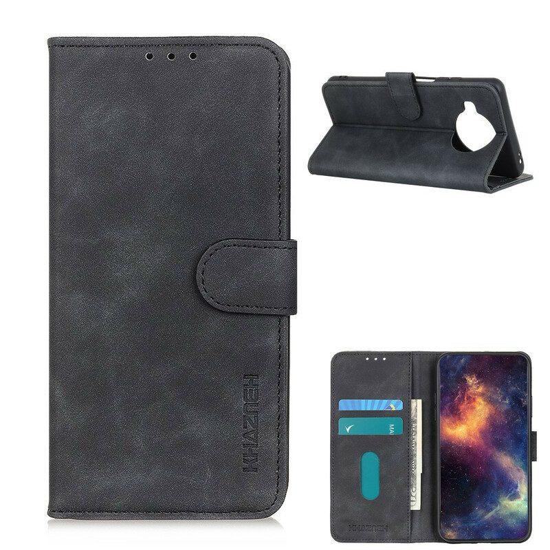 Custodia in pelle Xiaomi Mi 10T Lite Khazneh Effetto Pelle Vintage