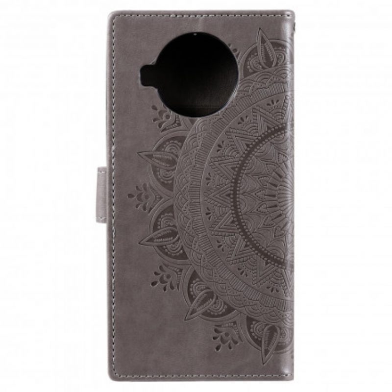 Custodia in pelle Xiaomi Mi 10T Lite Mandala Del Sole