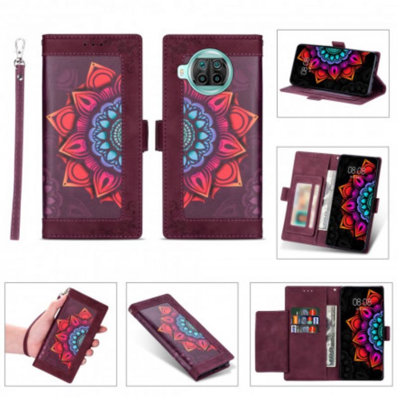 Custodia in pelle Xiaomi Mi 10T Lite Mandala Strappy