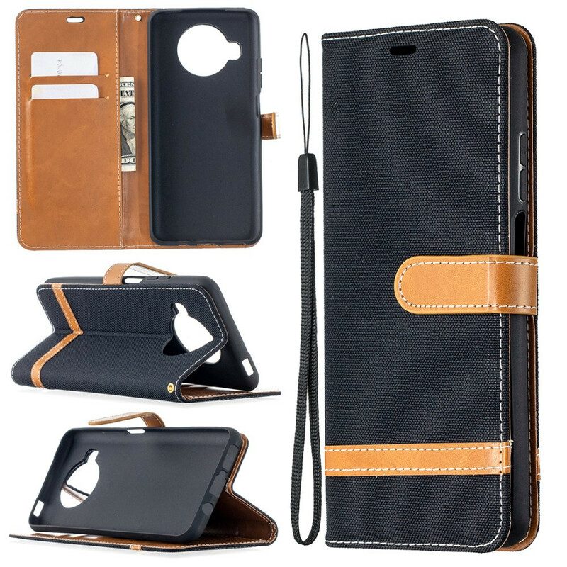 Custodia in pelle Xiaomi Mi 10T Lite Tessuto
