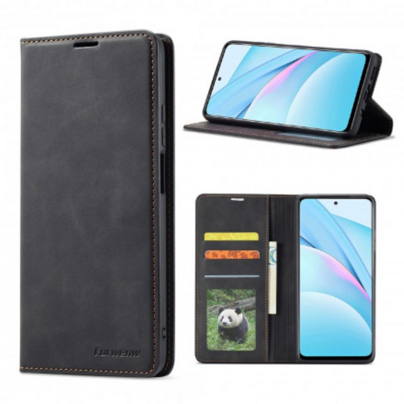 Folio Cover Xiaomi Mi 10T Lite Custodia in pelle Forwenw Effetto Pelle