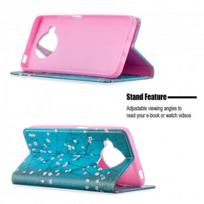 Folio Cover Xiaomi Mi 10T Lite Custodia in pelle Rami Fioriti