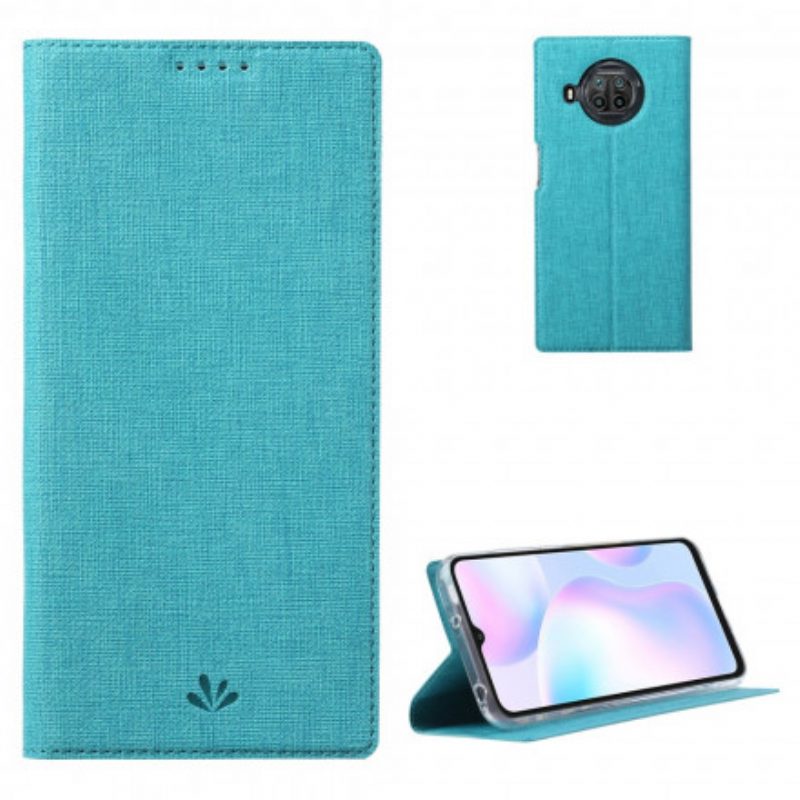 Folio Cover Xiaomi Mi 10T Lite Custodia in pelle Tessuto Vili Dmk