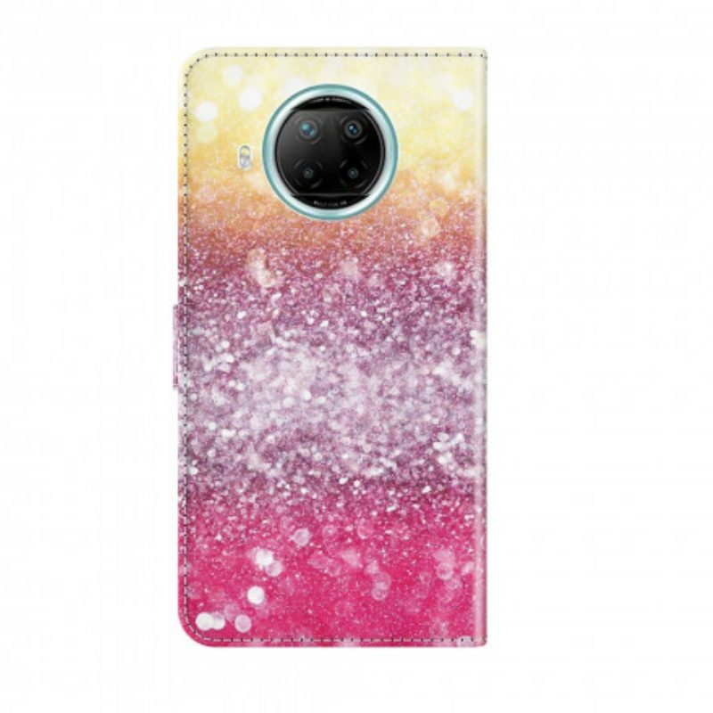 Folio Cover Xiaomi Mi 10T Lite Punto Luminoso Glitter Magenta