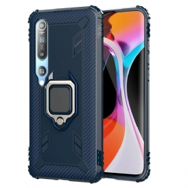 Cover Xiaomi Mi 10 / 10 Pro Anello E Fibra Di Carbonio