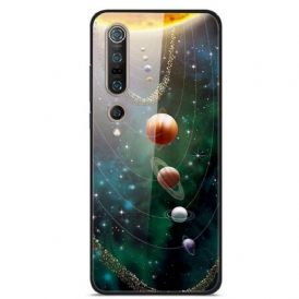 Cover Xiaomi Mi 10 / 10 Pro Sistema Solare Con Pianeti In Vetro Temperato