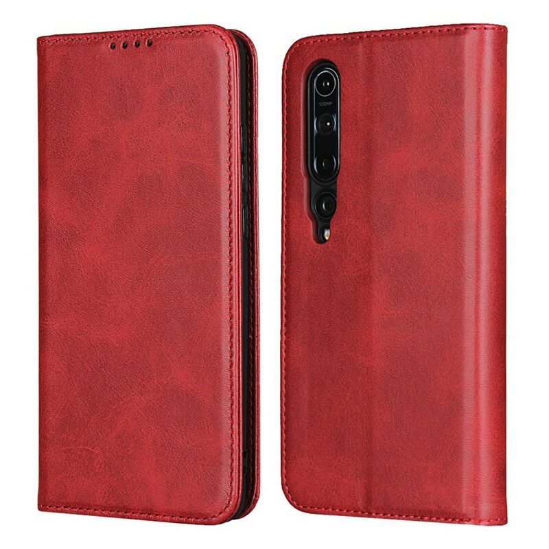 Folio Cover Xiaomi Mi 10 / 10 Pro Custodia in pelle Pelle Crosta Eleganza