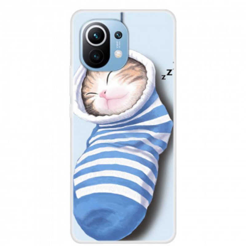 Cover Xiaomi Mi 11 (5G) Gattino Addormentato