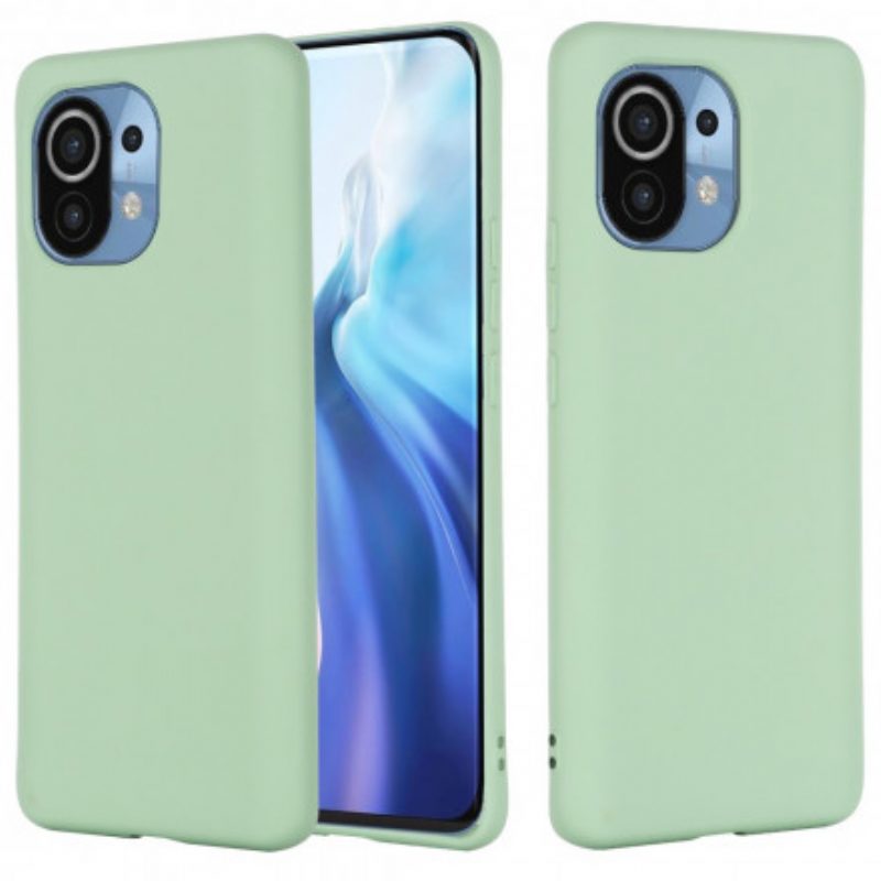 Cover Xiaomi Mi 11 (5G) Silicone Liquido Con Cordino