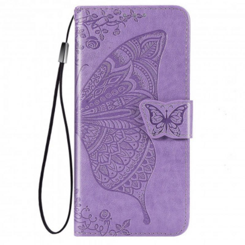 Custodia in pelle Xiaomi Mi 11 (5G) Mezze Farfalle