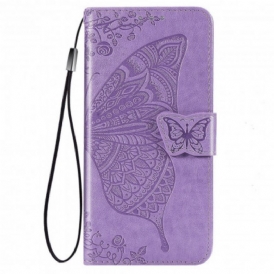 Custodia in pelle Xiaomi Mi 11 (5G) Mezze Farfalle