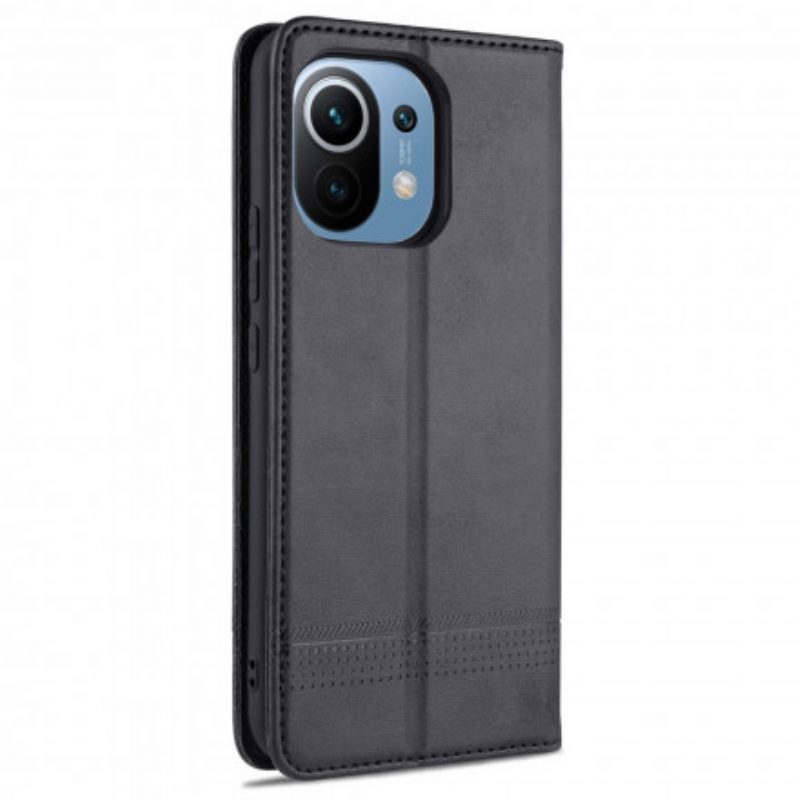Folio Cover Xiaomi Mi 11 (5G) Custodia in pelle Stile In Pelle Azns