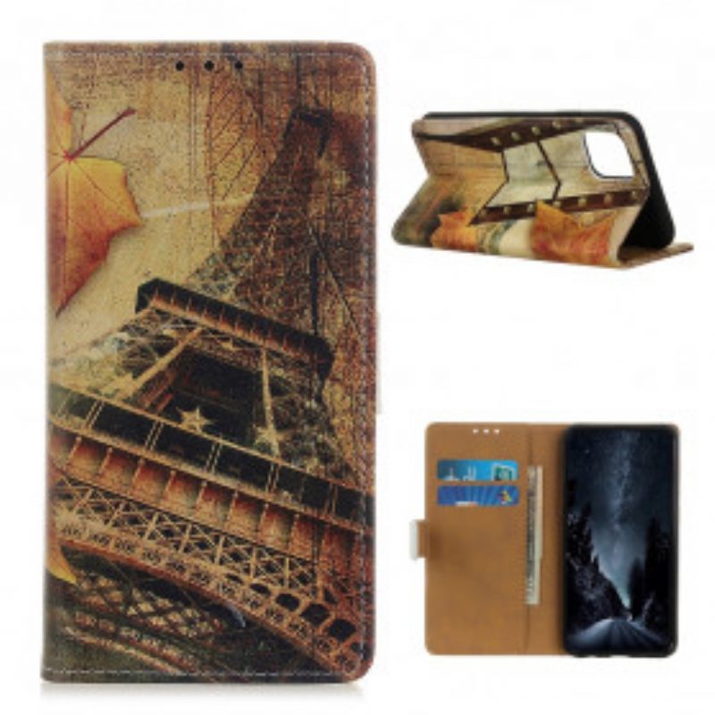 Folio Cover Xiaomi Mi 11 (5G) Torre Eiffel In Autunno