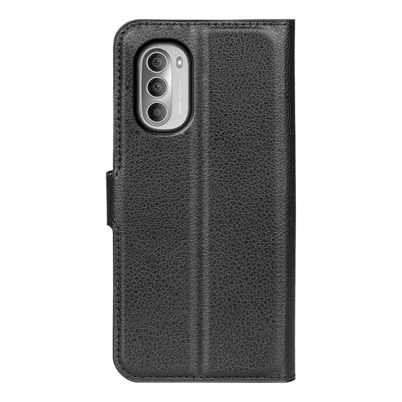 Custodia in pelle Moto G51 5G Classico