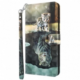 Custodia in pelle Moto G51 5G Ernesto La Tigre