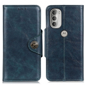 Custodia in pelle Moto G51 5G Khazneh