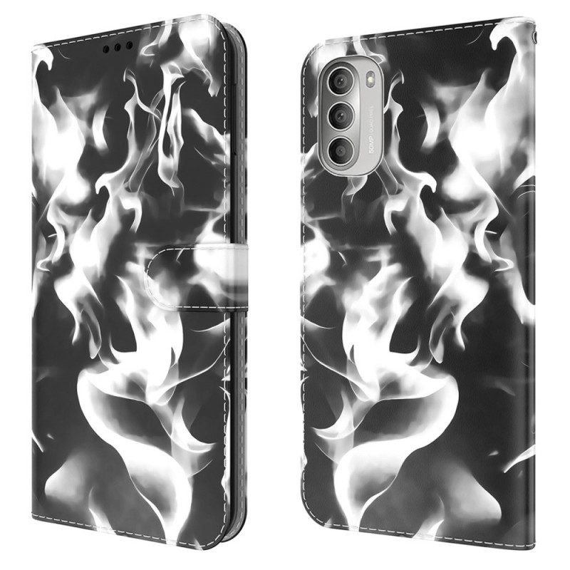 Custodia in pelle Moto G51 5G Modello Astratto