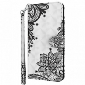 Custodia in pelle Moto G51 5G Pizzo Elegante