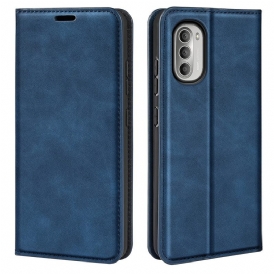 Folio Cover Moto G51 5G Custodia in pelle Effetto Pelle Morbida Seta