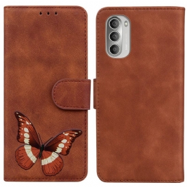 Folio Cover Moto G51 5G Farfalla Dal Tocco Di Pelle