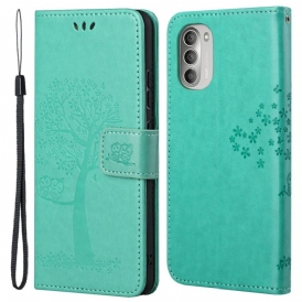 Folio Cover Moto G51 5G Perizoma Albero E Gufi