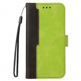 Custodia in pelle Realme GT Neo 3T / Neo 2 Due Toni