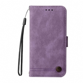 Custodia in pelle Realme GT Neo 3T / Neo 2 Rivetto E Cinturino In Ecopelle
