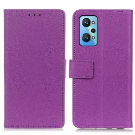 Folio Cover Realme GT Neo 3T / Neo 2 Ecopelle Premium Litchi