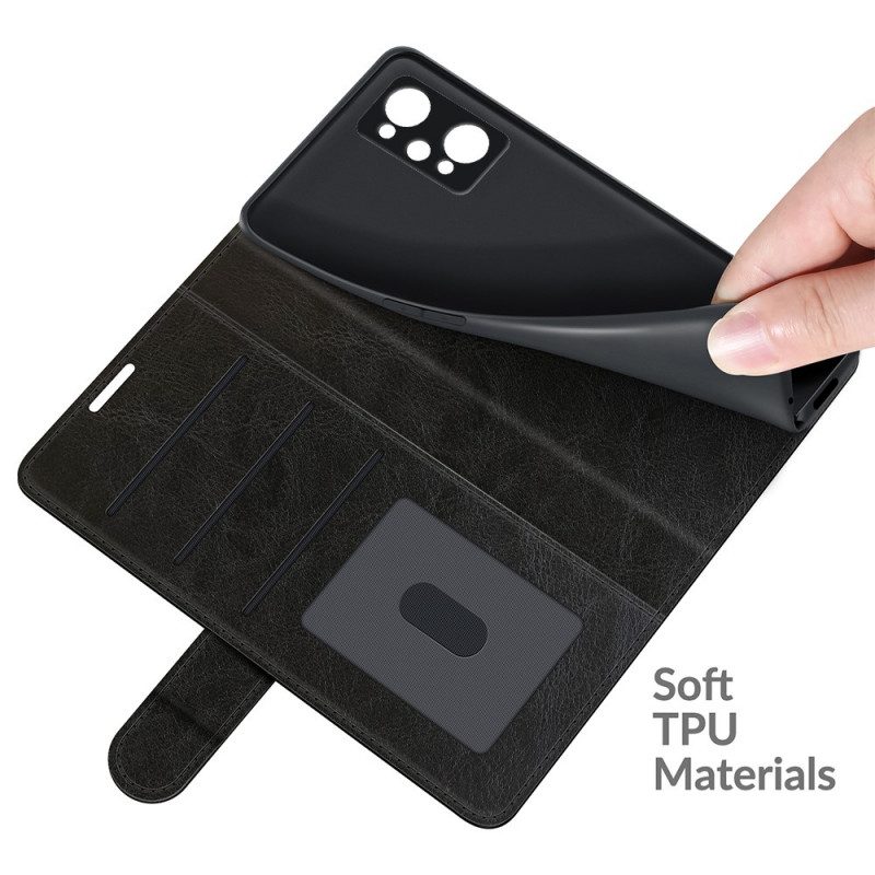 Folio Cover Realme GT Neo 3T / Neo 2 Effetto Pelle Di Design